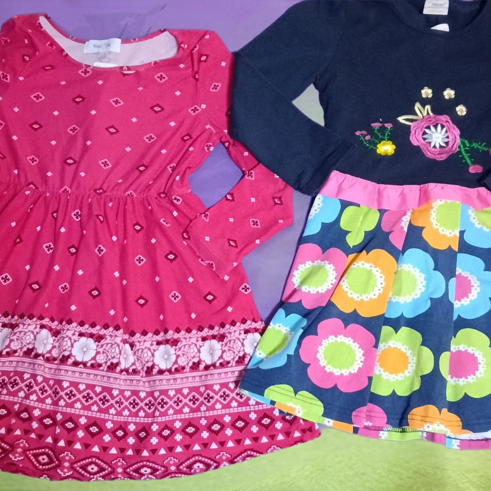 Freestyle Pink and Navy Kids Dress Duo